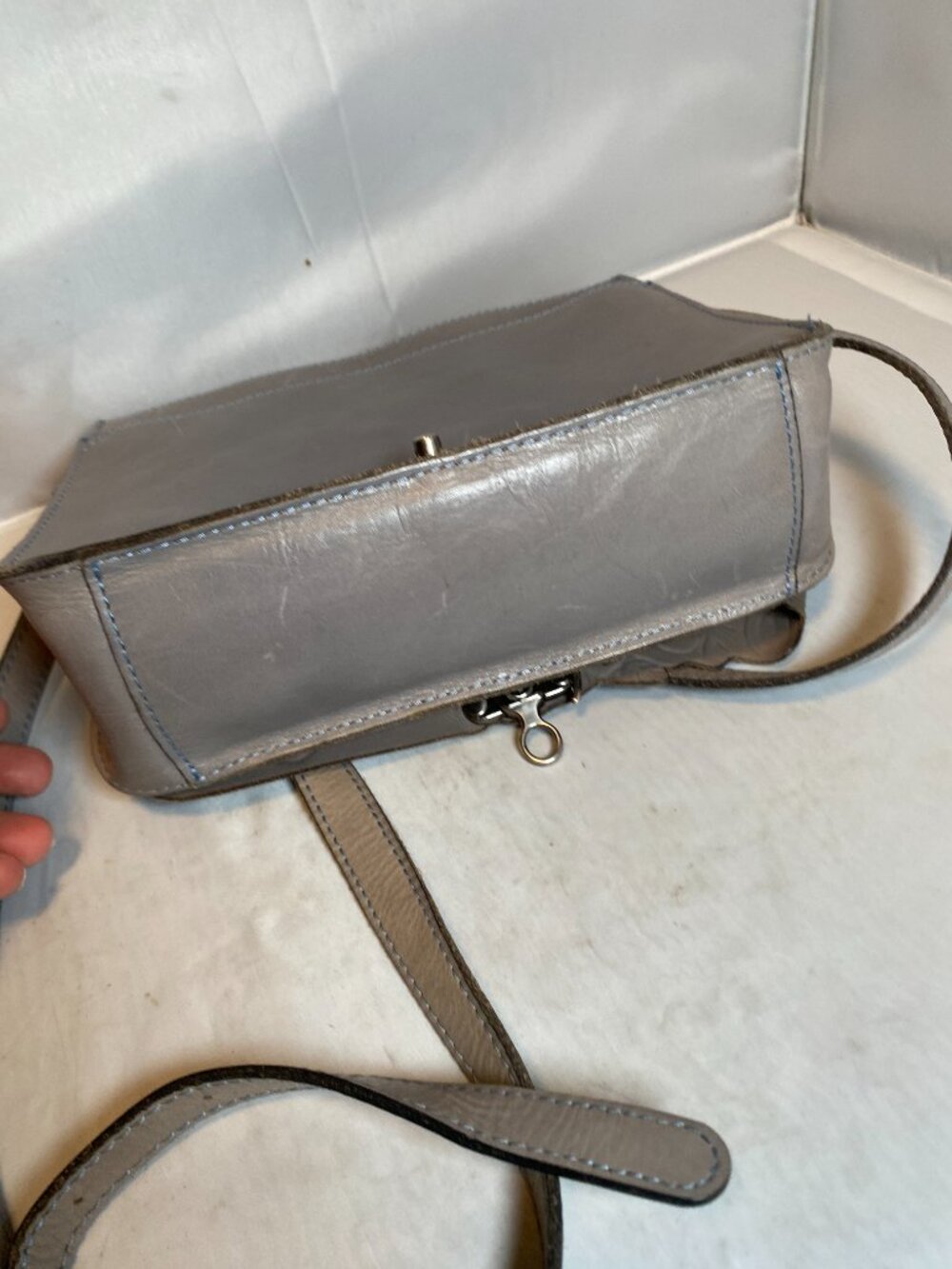 Patricia Nash Cecina Flap Crossbody in Safflower Gray - Picture 9 of 9